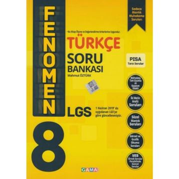 Gama Yayınları 8.Sınıf LGS Fenomen Türkçe Soru Bankası