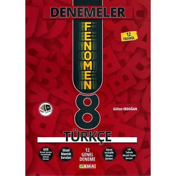 Gama Yayınları 8. Sınıf Türkçe Fenomen 12 Genel Deneme