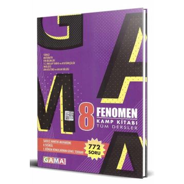 Gama Yayınları Fenomen 8.Sınıf 1.Dönem Kamp Tüm Dersler Soru Bankası