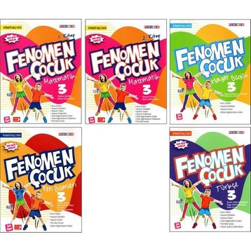 Gama Yayınları - Fenomen Çocuk 3. Sınıf Set Matematik 2 Kitap+Türkçe+Fen+Hayat Bilgisi 5 Kitap