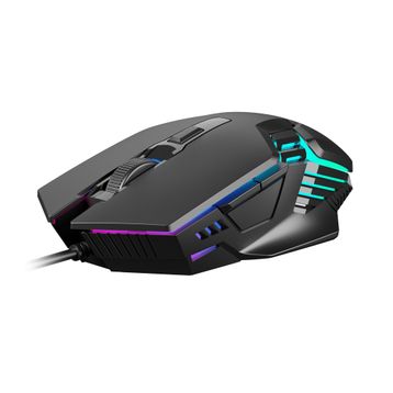 Gamdias Aura GS4 Çok Renkli Aydınlatma USB Kablolu 6 Tuşlu 3.600 DPI Siyah Gaming Mouse