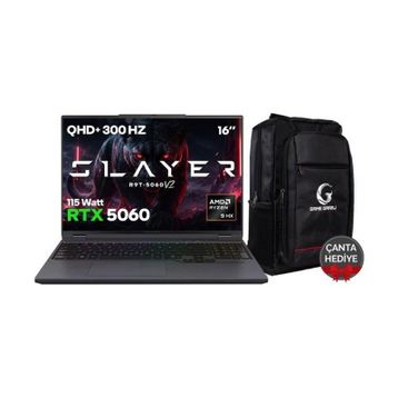 Game Garaj Slayer R9T-5060 V2 C2 Ryzen 9 8945HX 32GB RAM 2TB SSD RTX 5060 FreeDOS 16 inç Oyun Bilgisayarı