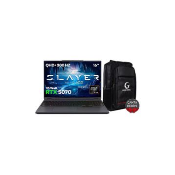 Game Garaj Slayer R9T-5070 V2.12 C7 Ryzen 9 8945HX 16GB RAM 1TB SSD RTX 5070 FreeDOS 16 inç Oyun Bilgisayarı