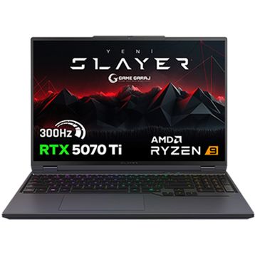 Game Garaj Slayer R9T-5070TI C2 Ryzen 9 9955HX 64GB RAM 2TB SSD RTX 5070 Ti FreeDOS 16 inç Oyun Bilgisayarı