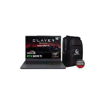 Game Garaj Slayer R9T3D-5070TI V2 C6 Ryzen 9 9955HX3D 64GB RAM 2TB SSD RTX 5070 Ti FreeDOS 16 inç Gaming Laptop