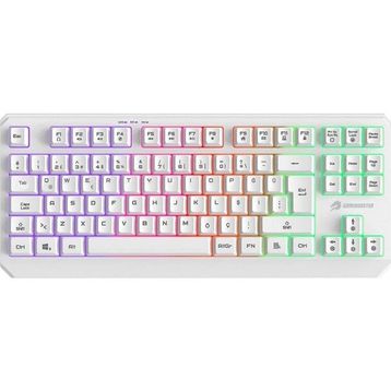 GameBooster G75 Elya TKL Membrane Switch Kablolu Beyaz Gaming Klavye
