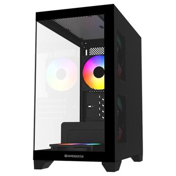 GameBooster GB-M6001B Rainbow Fanlı Siyah 600 W Micro ATX Gaming Bilgisayar Kasası