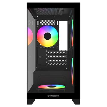 GameBooster GB-M6001B Rainbow Fanlı Siyah 600 W Micro ATX Gaming Bilgisayar Kasası