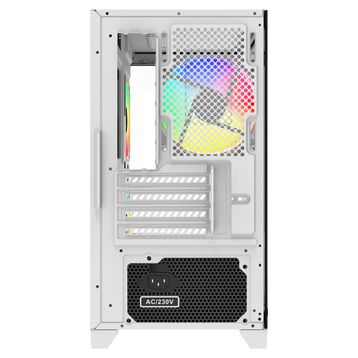 GameBooster GB-MB6001W Rainbow Fanlı Beyaz 600 W Micro ATX Gaming Bilgisayar Kasası
