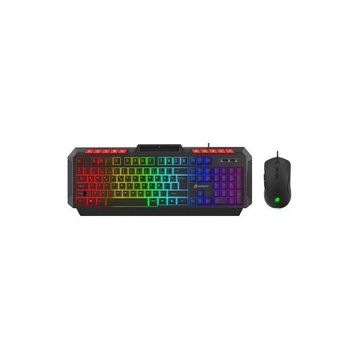 GameBooster Knight KM-11B Kablolu Gaming Siyah Klavye Mouse Set