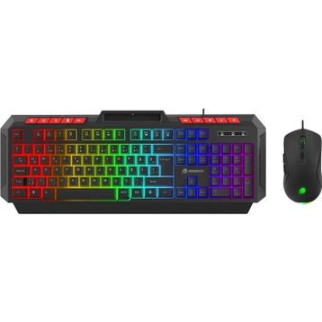 GameBooster Knight KM-11B Kablolu Gaming Siyah Klavye Mouse Set