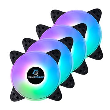 Gameforce Midlight 4x120 mm Sese Duyarlı A-RGB Kasa Fanı