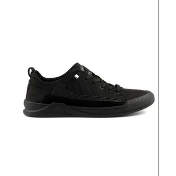 Gamelu Punch Siyah Lastik Bağ Keten Memory Foam Sneaker Erkek Spor Ayakkabı