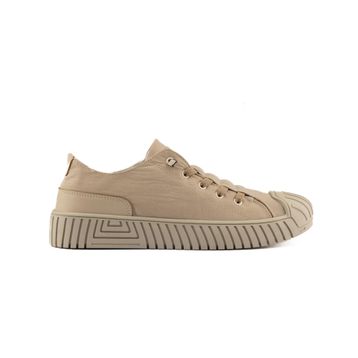 Gamelu Vigor Bej Memory Foam Keten Lastikli Çocuk Sneaker Ayakkabı