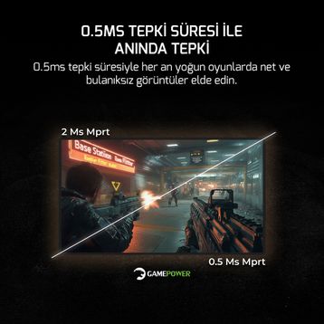 Gamepower Vivid V60 Beyaz 27 inç 240Hz 0.5ms VA Curved Oyuncu Monitörü