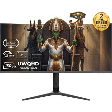Gameraider Osiris GR34UC18V 34 inç 180Hz 0.5ms UWQHD VA Curved Gaming Monitör