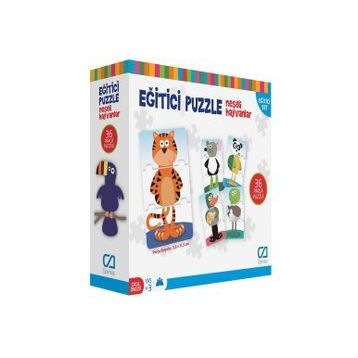 Games Neşeli Hayvanlar 36 Parça Eğitici Puzzle