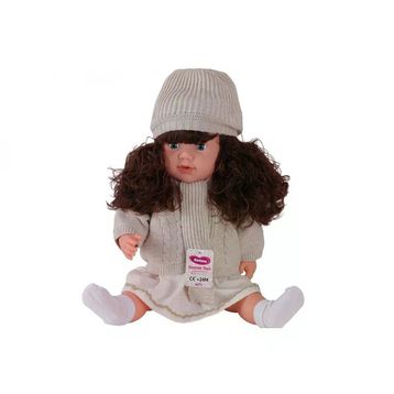 Gamze Bebek 7959 Trikolu Hırkalı Saçlı 60 cm Büyük Bebek