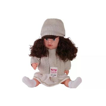 Gamze Bebek 7959 Trikolu Hırkalı Saçlı 60 cm Büyük Bebek