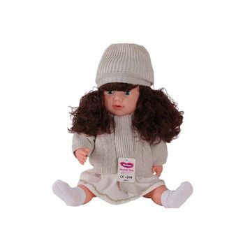 Gamze Bebek 7959 Trikolu Hırkalı Saçlı 60 cm Büyük Bebek