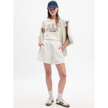 GAP 831201000 V-Frch Exc İstanbul Beyaz Günlük Stil Kadın T-shirt