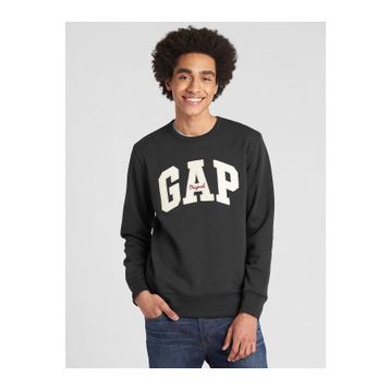 GAP 852079 Siyah Logo Yuvarlak Yaka Erkek Sweatshirt