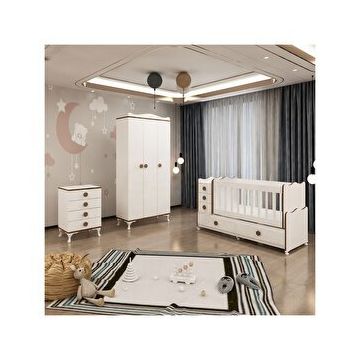 Garaj Home Melina Yıldız 3 Kapaklı Bebek Odası Takımı