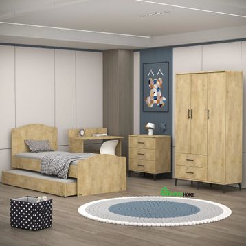 Garaj Home Meşe Yaren 3 Kapaklı Genç Odası Takımı