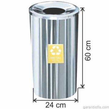 Garanti Metal 1802 27 lt Metal İçin Geri Dönüşüm Çöp Kovası