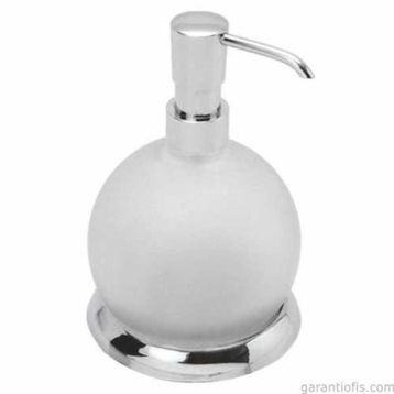 Garanti Metal 7014 Cam Küre Şeklinde Sıvı Sabunluk