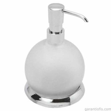 Garanti Metal 7014 Cam Küre Şeklinde Sıvı Sabunluk