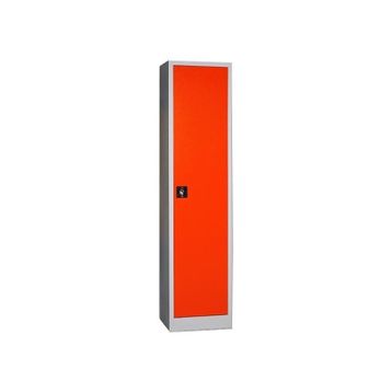 Garanti Metal Tam Boy 198'lik Tek Kapılı Kırmızı Gri Dosya Dolabı