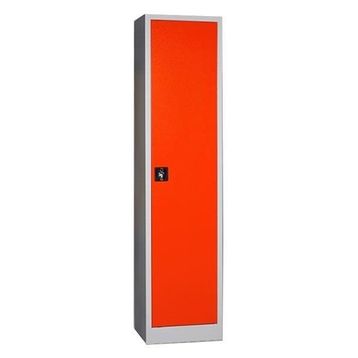Garanti Metal Tam Boy 198'lik Tek Kapılı Kırmızı Gri Dosya Dolabı