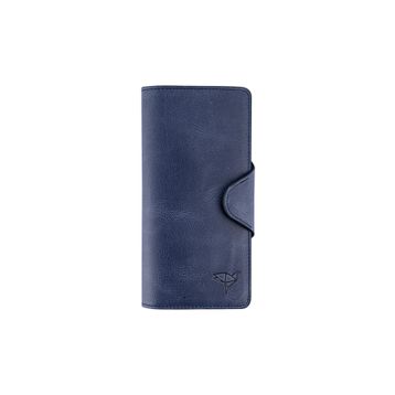Garbalia Axel Crazy Lacivert Deri Unisex Portföy Cüzdan
