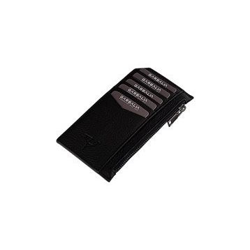 Garbalia Blush Hardal Sarısı Hakiki Deri Fermuarlı Unisex Kartlık Cüzdan
