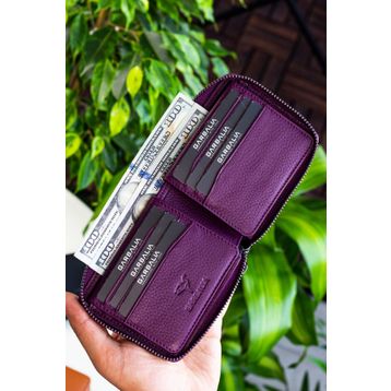 Garbalia Carole Mürdüm Unisex Cüzdan