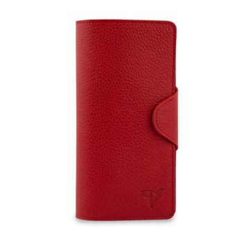 Garbalia Martha Kırmızı Deri Unisex Cüzdan