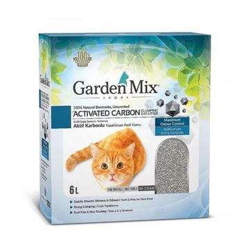 Garden Mix 6 lt Aktif Karbonlu İnce Taneli Kedi Kumu