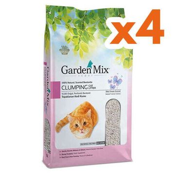 Garden Mix Bebek Pudralı Topaklaşan 5x4 lt Kedi Kumu