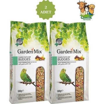 Garden Mix Platin 2x500 gr Meyveli Muhabbet Kuşu Yemi