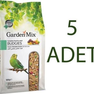 Garden Mix Platin Meyveli 5x1 kg Muhabbet Kuş Yemi
