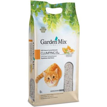 Gardenmix İnce Taneli Topaklaşan Portakallı Doğal 5 lt Kedi Kumu