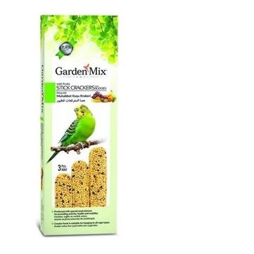 Gardenmix Meyveli 3 Adet Muhabbet Kuşu Krakeri