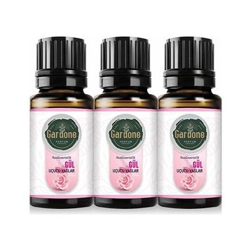 Gardone 10 ml Gül Uçucu Yağı Buhurdanlık Ortam Kokusu (3 adet)