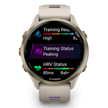 Garmin Forerunner 970 Soft Gold Titanyum Gri Akıllı Saat