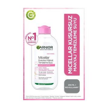 Garnier 200 ml Hassas Ciltler İçin Micellar Kusursuz Makyaj Temizleme Suyu
