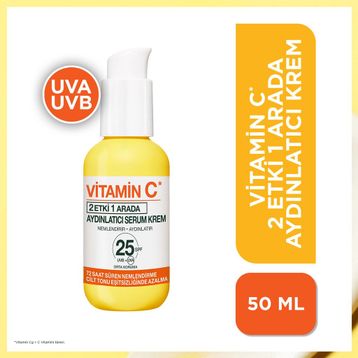 Garnier 50 ml C Vitamini 3 Etki 1 Arada SPF 25 Serum Krem