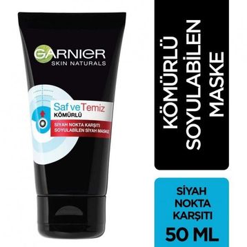 Garnier 50 ml Kömürlü Siyah Nokta Karşıtı Soyulabilen Kağıt Yüz Maskesi