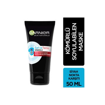 Garnier 50 ml Kömürlü Siyah Nokta Karşıtı Soyulabilen Kağıt Yüz Maskesi