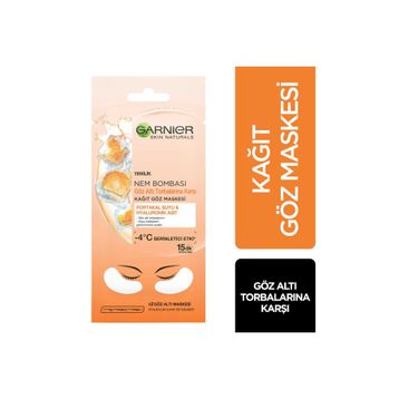 Garnier 6 gr Nem Bombası Göz Altı Torbalarına Karşı Kağıt Göz Maskesi